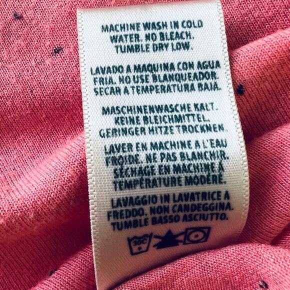 Cloth & Stone Speckled Coral TShirt Blouse Top Medium - Picture 13 of 13